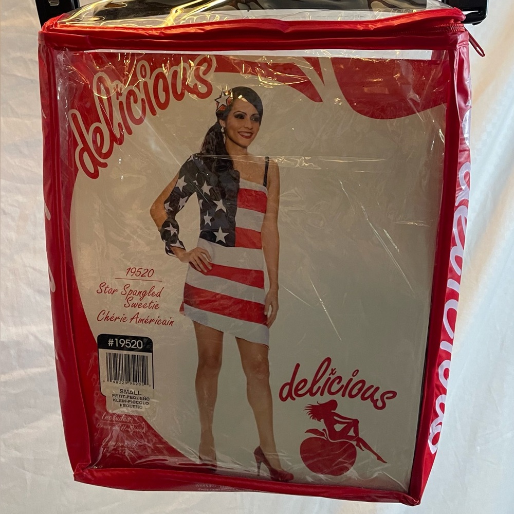 Delicious Patriotic Flag Dress - Red, White, Blue